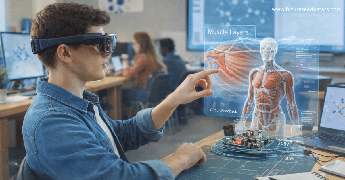 AR tutors are increasingly used in medical, engineering, and skill-based education.