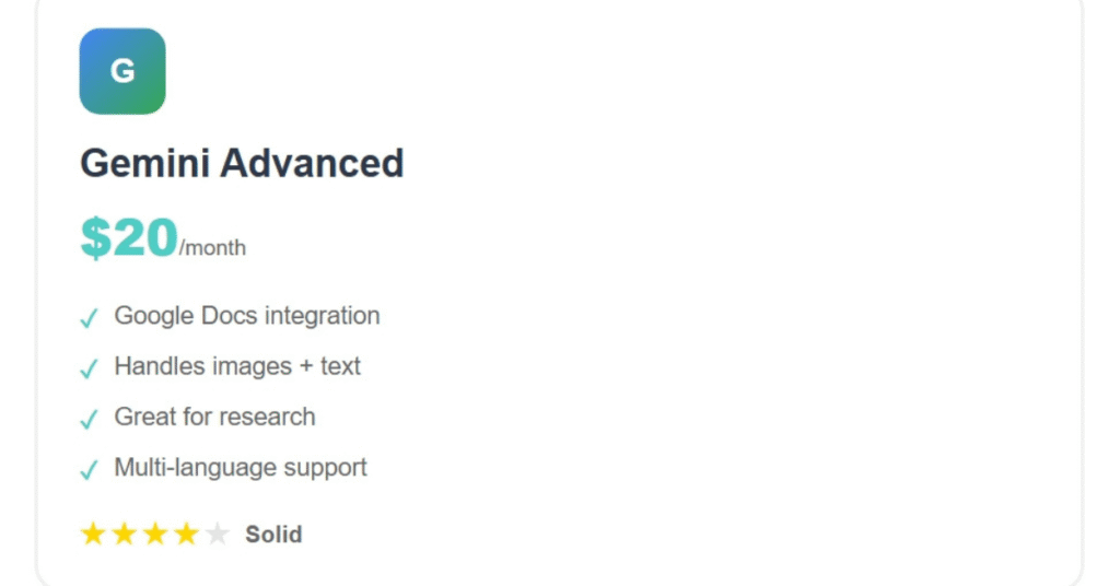 Gemini Advanced