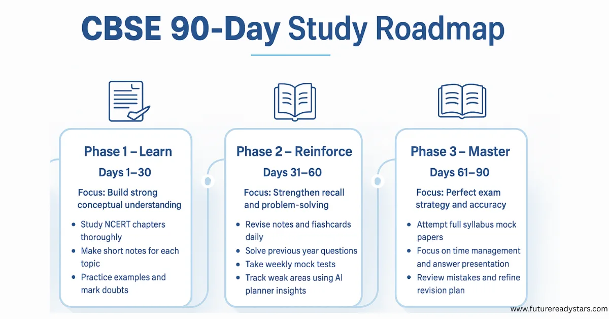 The 90-Day CBSE Roadmap: Learn → Reinforce → Master