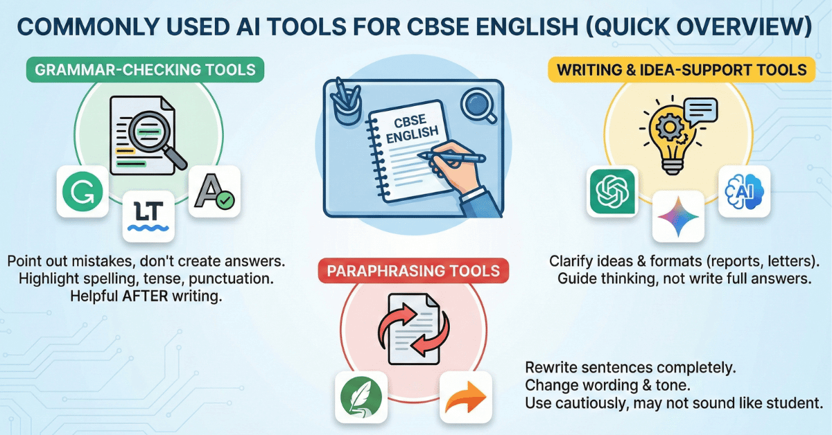 Commonly Used AI Tools for CBSE English 