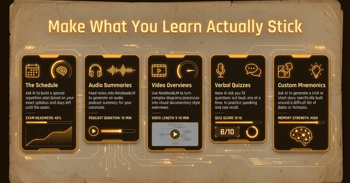 how to study with AI